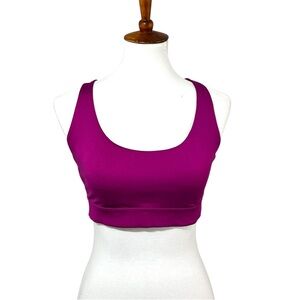 Victoria’s Secret VSX On Point Sports Bra Pink Purple Strappy Back Size Medium